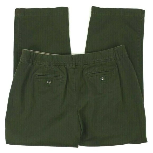 Christopher Banks Green Comfort Waist Stretch Straight Leg Casual Pant Women 16S - Picture 4 of 13